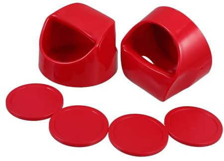 Eishockey Spielschieber 100mm Ersatzset für Kleiner Tischhockey Rot