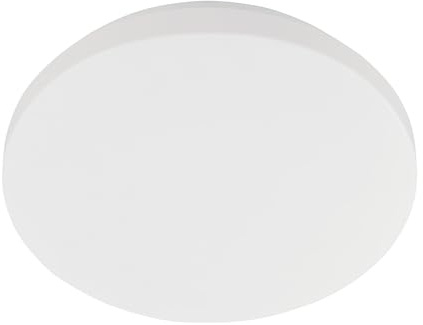 EGLO LED Deckenlampe Pogliola, Ø 26 cm, runde Deckenleuchte, flache Aufbauleuchte für Schlafzimmer und Flur, Metall und Kunststoff in Weiß, warmweiß