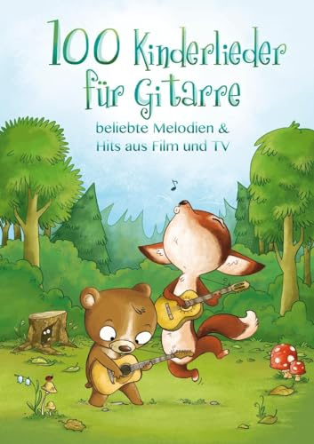 100 Kinderlieder für Gitarre | Songbook für Gitarre & Gesang | Notenbuch mit Spiralbindung | Musiknoten für beliebte Kinderlieder sowie Film- & ... beliebte Melodien & Hits aus Film und TV