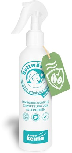 Bettwäsche Milben-Spray Sensitiv - 100 % Giftfreie Wirkung für sensible Schlafplätze - Kinder, Allergiker & Haustiere - Milbenspray für Matratzen & Polster - Ohne Duftstoffe
