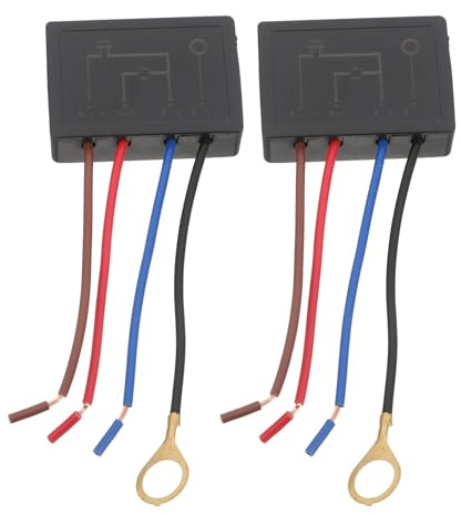 Angoily 2 Stück Touch Dimmer Schalter Für Led Tischlampen 4-Stufen Berührungssensor Ersatz Für Dimmer Einfache Installation Abs Material Kompaktes Design 1.97X1.38X0.59 Zoll