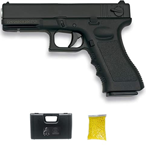 GOLDEN Eagle Negra | Airsoft-Pistole mit Federmechanismus für 6-mm-Kugeln. (Leistung: 0,44 Joule)