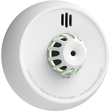 X-Sense funkvernetzter Hitzemelder mit versiegelter 10-Jahres-Batterie und einfacher Installation, Wärmemelder kompatibel mit Basisstation, XH02-M, 1-Pack