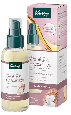 Kneipp Massageöl Du & Ich - Zedernholz & Patchouli - Für liebevolle Paarmassagen - Für alle Hauttypen -100ml