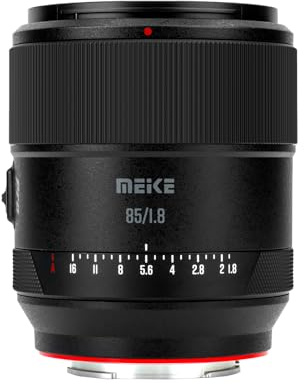 Meike 85 mm F1.8 Pro Autofokus, mittelgroßer Teleobjektiv, STM, Vollbild, hohe Auflösung, 8K Prime-Porträtobjektiv, kompatibel mit Sony E-Mount-Kameras A7 A7R A7IV A7R IV A7III A7SIII A9 A7CII