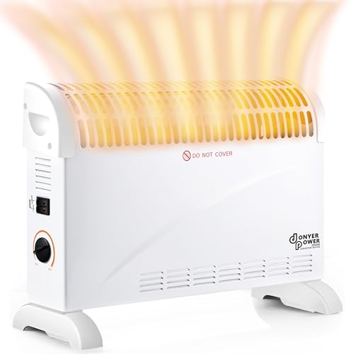 DONYER POWER Elektrische Konvektor-Heizung 2000W Raumheizung Sicher und effizient