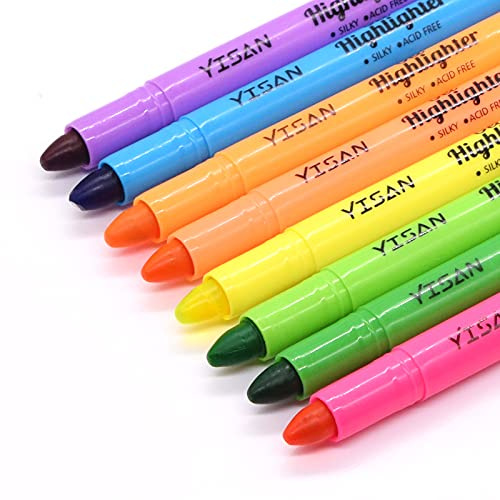 YISAN Gel Textmarker, Bibelmarker Stifte, Bibel Highlighter | Bible Markerstifte Set, 8 Farben 20222
