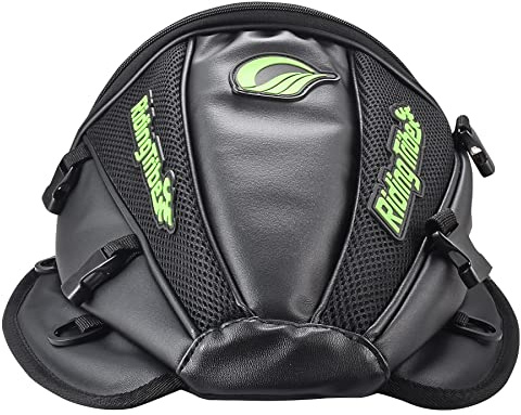 KaTur Motorrad Rücksitz Tankrucksack Multifunktionale wasserdichte PU Leder Aufbewahrungstasche Satteltasche Motorrad Rücksitz Super Light Tail Zubehör Taschen -Schwarz