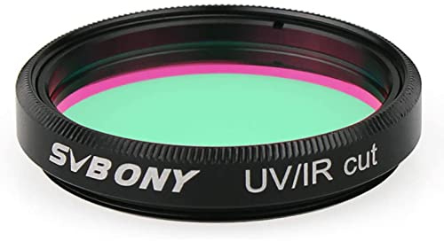 Svbony 1,25" Teleskopfilter, UV/IR-Sperrfilter Verbesserung der Bildkontrastklarheit, Luminanzfilter für Planet Astrofotografie mit CMOS-CCD-Kameras