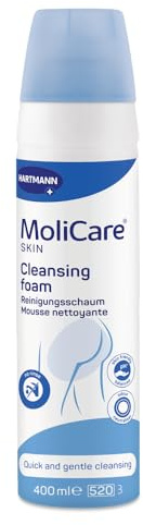 MoliCare Skin Reinigungsschaum: einfache und hautschonende Reinigung, speziell bei Stuhlinkontinenz, 400 ml