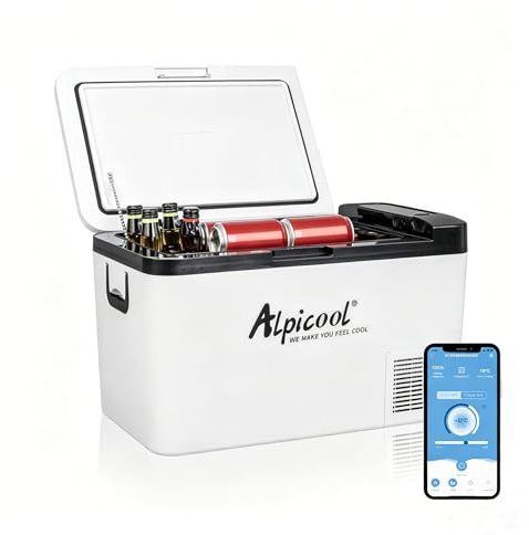 Alpicool K25 25L Kompressor Kühlbox, 12v Mini Camping kühlschrank Tragbare für Auto