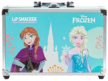 FROZEN II Kinderschminke Make-up Koffer mit schönen Frozen Motiven, 21 Lipglosse, 21 Lidschatten, 2 Nagellacke, 2 Lippenbalsame, Schmuck und mehr - Perfekt als Geschenkidee für Mädchen
