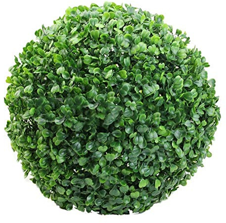 Buchsbaumkugel Buchsbaum Kugel UV beständig, Formschnitt Kunstpflanze Dekopflanze, Buchskugel Künstliche Pflanze, dekorative Kugelpflanzen Haus Garten Hochzeit, Grün (30cm)
