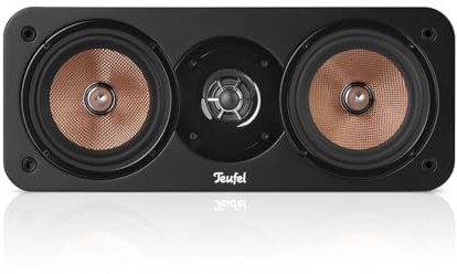 Teufel Ultima Center Lautsprecher aus FSC-zertifiziertes Holz | modernes, zeitloses Design, Heimkino - Schwarz