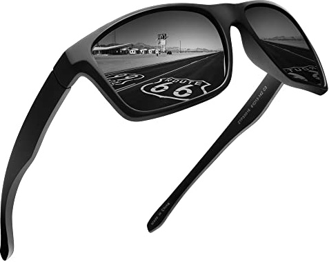 JIM HALO Polarisierte Sonnenbrillen für Damen und Herren mit UV-Schutz | Leichter Rahmen, sportlicher Stil, HD-Sicht für Angeln und Golf im Freien
