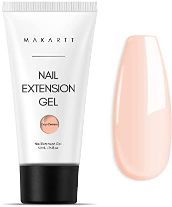 Makartt Poly Nail Extension Gel - Extension Builder Acrylic Poly Nägel Aufbaugel Extender Gel für Gelnägel für Nagelverlängerung, Nagelstärkung, Nail Art Dekoration, 50ML(Nackt)