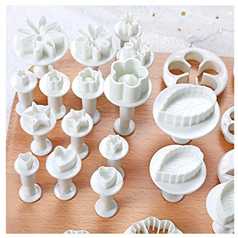 Lemgyiamz Keksausstecher-Set zum Basteln, 33-teilig, zum Modellieren, Ausstechformen, Blumen-Kekse, Schmetterlinge, Sterne, Herzform, Blätter für Kuchen, Backen und Kuchen