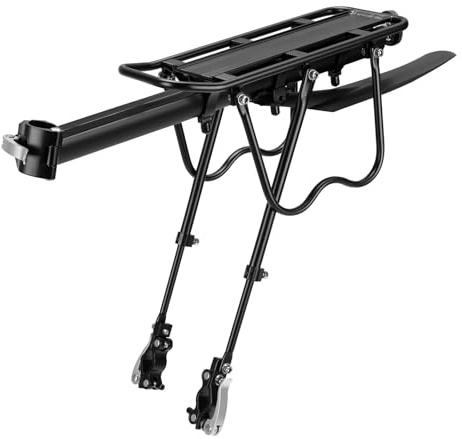 ROCKBROS Fahrrad Gepäckträger Mountainbike Gepäckträger Schnellspanner mit Reflektor 24-29 Zoll mit/ohne Schutzblech Aluminiumlegierung