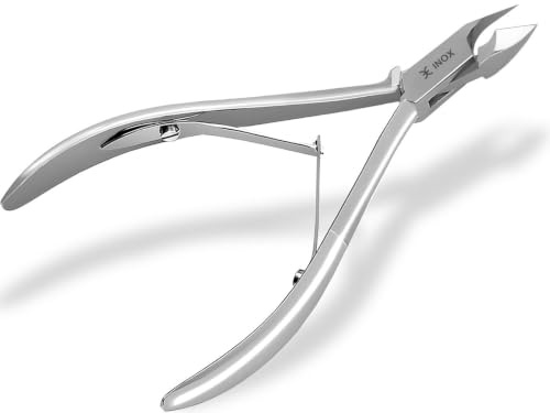 Profi Nagelhautzange Hautzange INOX mit scharfem & feinem 10 mm Schnitt | Nagelhautschneider Hautschere Rostfreier Edelstahl für eine präzise Entfernung der Nagelhaut
