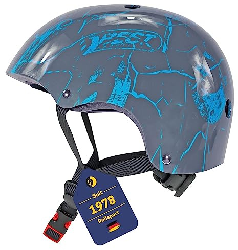 Best Sporting Skaterhelm I hochwertiger Fahrradhelm I Stabiler & stylischer Helm für Kinder, Jugendliche und Erwachsene I stufenlos größenverstellbarer Skatehelm in blau oder pink