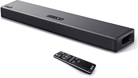 OXS S3 Soundbar für Fernseher, Heimkino-Audio mit Bluetooth 5.0, dynamischer Bass, 3D-Surround-Sound, Dialogverbesserung, AUX/optisch/koaxial kompatibel, mehrere Klangmodi, wandmontierbar