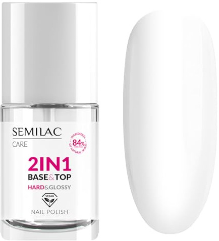 Semilac Base Und Top Coat 2in1 Für Klassische Hard & Glossy Nagellacke 7 Ml