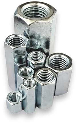 Langmutter M5 x 20 mm Verzinkt Stahl Sechskant - Verbindungsmuttern - Distanzmuffen - Größe und Menge wählbar (Gewinde: M5, Länge: 20 mm, Menge: 5 St.)