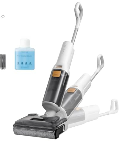 roborock F25 GT Nass Trockensauger, 180° Lay-Flat Saugwischer, 90°C Hochtemperatur Selbstreinigung, 20.000 Pa Akku Staubsauger mit Wischfunktion, Wischsauger Kabellos Anti-Tangle für HarteBoden