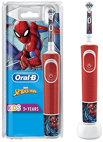 Oral-B Vitality 100 Kids Spiderman Elektrische Zahnbürste Rot für Kinder ab 3 Jahren