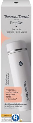 Tommee Tippee PrepGo Babynahrungszubereiter, Kühlt eine Babyflasche perfekt in 2 Minuten, mobile Kühlflasche mit Temperaturanzeige