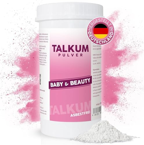 Fipro Minerals Talkum-Puder 4x300g Streudose aus 100% Talk | Kosmetik Talkumpulver fein asbestfrei - Verwendbar als Kompaktpuder | Körperpuder | Intimpuder| Fußpuder | Rasierpuder | Gesichtpuder