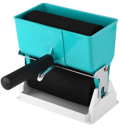 Leimroller Holzleim, Leimwalze Allzweckkleber mit Bremsgriff aus Metall und Weißer Sockel, PVC Kleber Applikatorwalze Kleberoller für Hölzerne, Karton und größere Klebeprojekte(320 ml, 6 Inch)