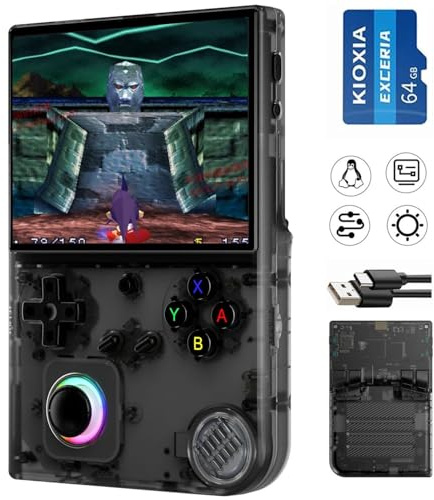 RG40XXV Handheld-Spielkonsole RG 40XXV 4,0-Zoll-IPS-Bildschirm mit vorinstallierter 64-GB-TF-Karte 5223 Spiele Unterstützt 5G-WLAN 4.2 Bluetooth Online-Kämpfe, Streaming und HDMI Retro-Emulator RG40XX