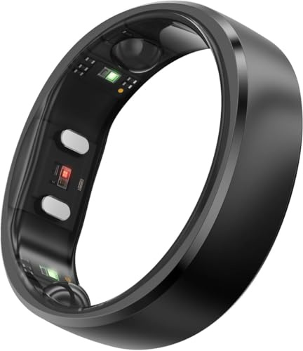 RingConn Gen 2 Smart Ring, weltweit erstes Schlafapnoe-Monitoring, Keine App-Abonnement, 12 Tage Akkulaufzeit, Stress-/Herzfrequenz-/Frauen-Gesundheits-Tracker, kompatibel mit Android und iOS