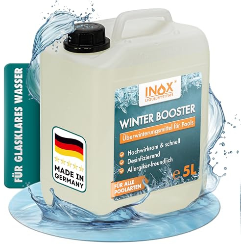 INOX® Pool Wintermittel 5L | Hochwertiges Pool Überwinterungsmittel & Algizid für Pool | Effektives Wintermittel für Poolpflege im Winter