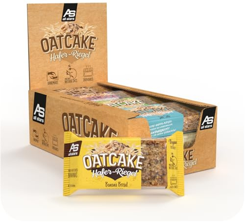 ALL STARS Oatcake Hafer-Riegel (Mix-Box, 12 x 80g) – Energy-Riegel mit Haferflocken & hochwertigen Kohlenhydraten – gebackener Oat Bar - soft & sättigend - idealer Mahlzeitenersatz