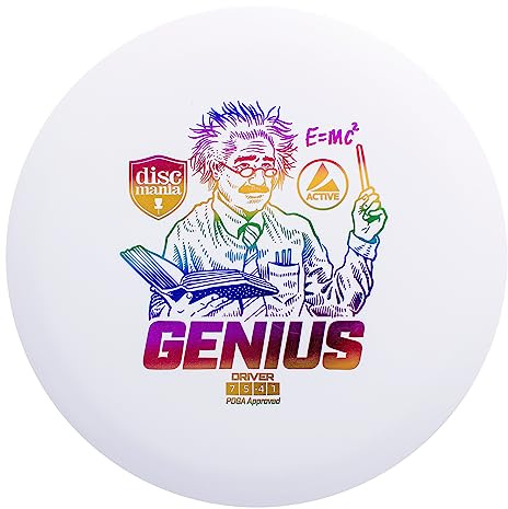 Discmania Disc Golf Active-Line Genuis Driver, Weiß, Erwachsene, Unisex, Mittel