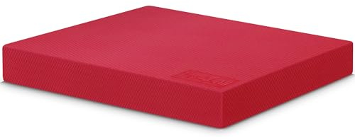 Yes4All NSBE Balance Pad L XL inkl, balance pad erwachsene für Stabilität; balance-pad für Fitness-Workout-Training Geeignet für zu Hause, Arbeit (Rot-L)