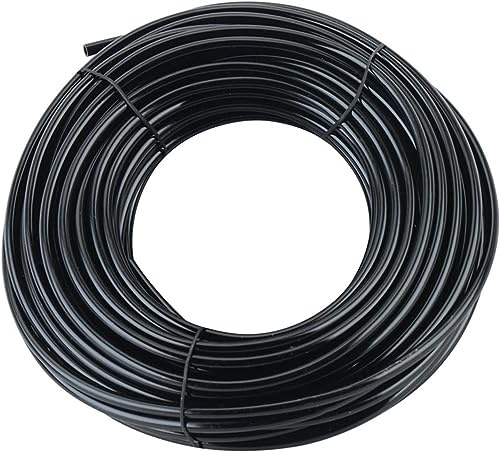 UCLEVER 10 Meter Garten Mikro-Bewässerungsschlauch, Innendurchmesser 4 mm/Außendurchmesser 7 mm für Gartenbewässerung, schwarzer (10M)