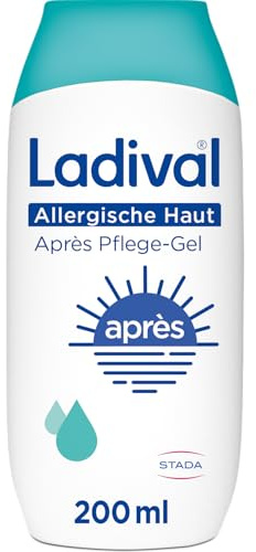 Ladival Allergische Haut Après Pflege-Gel, After Sun Repair bei Sonnenallergie oder Mallorca-Akne, kühlt und pflegt nach der Sonne, spendet intensiv Feuchtigkeit, für Erwachsene & Kinder, 200ml