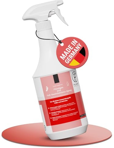 1L SOS Desinfektionsspray für Füße & Schuhe | Planet Sensitive® wirksam gegen Fußpilz, Bakterien, Viren, Hefepilze & Gerüche | Fuß-Desinfektion-Spray | Made in Germany | Sprühflasche