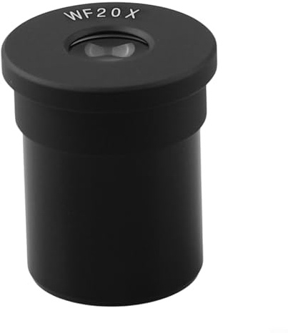 1 x Weitfeldmikroskop-Okular für biologisches Mikroskop, Weitwinkel-Okular 23,2 mm, 5–25 x Blende, Okular für Labor (WF20X)