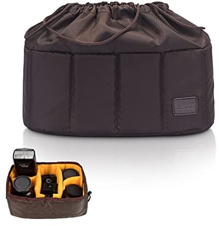 Selens Stoßfeste Kamera Tasche Faltbare Trennwand Gepolsterter | Einsatz Kamera Schutzhülle, Tragetasche für DSLR/SLR Kamera, Kamera Objektiv, Blitz