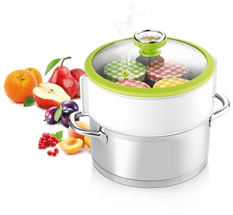 Tescoma Einkochset mit Thermometer - Universal-Topfaufsatz Della Casa zum Einkochen von Marmeladen etc., verwandelt 24cm Töpfe in einen Einkochautomaten