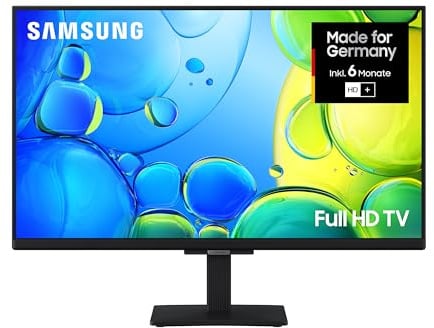 Samsung Full HD F6009F 24 Zoll (61 cm) LED Flachbildfernseher, PurColor-Technologie, HDR, Object Tracking Sound Lite, Knox Security, One UI Tizen, Smart TV, Unbegrenzt kostenlose Inhalte