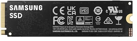 Samsung 990 PRO NVMe M.2 SSD, 4 TB, PCIe 4.0, 7.450 MB/s Lesen, 6.900 MB/s Schreiben, Interne SSD, Für Gaming und Videobearbeitung, MZ-V9P4T0BW