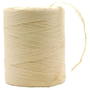Naisfei Bast Papier Bänder, 180 M Raffia Papierband Naturbast, Natur Papierschnur Geschenkband Bastelschnur, für Geschenkverpackung, Weben, Dekoration und Gärtnern DIY Handwerk