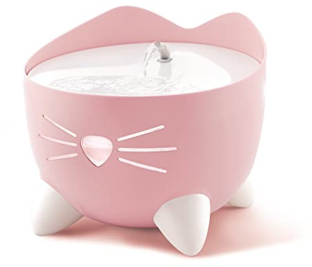 Catit Pixi Trinkbrunnen für Katzen, 2,5L, pink, 1 Stück (1er Pack)