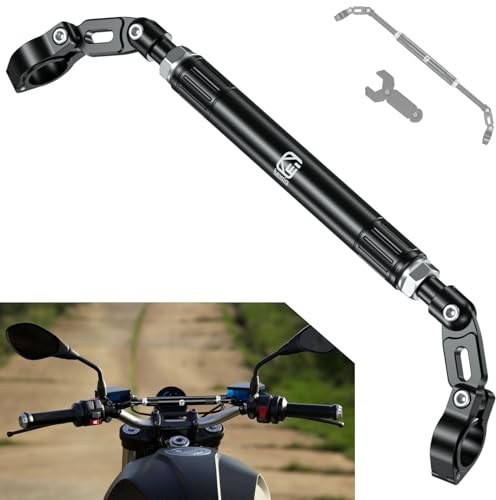 BRCOVAN Motorrad-Querstange, längenverstellbare Lenkerverlängerung | Verlängerung aus Aluminiumlegierung für Motorräder Lenker, passend für Lenker mit einem Durchmesser von 22 mm