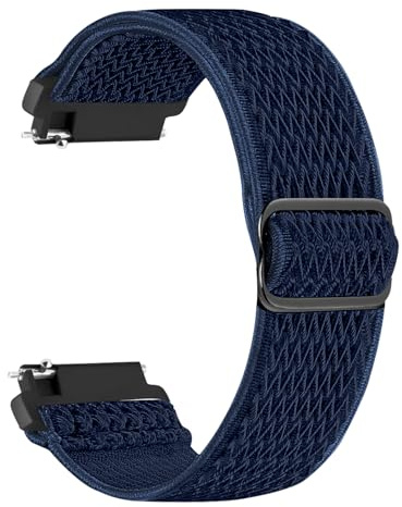 chinbersky Elastische Nylon Uhrenarmband 22mm für Uhr, Kompatibel mit Samsung Galaxy Watch 3 45mm/ 46mm, Huawei Watch GT5/GT5 Pro/4/4 Pro 46mm/Garmin Vivoactive 4, Aatmungsaktive Sport Band